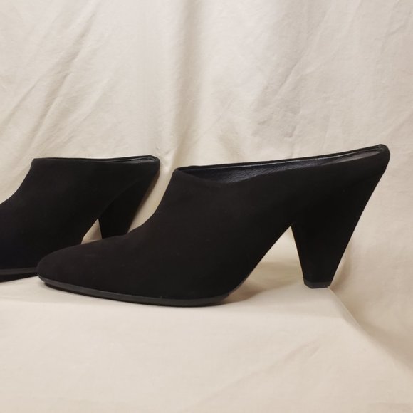 🦚HOST PICK🦚VINCE Black Suede EMBERLY Mule, Size 8.5M - Picture 3 of 11